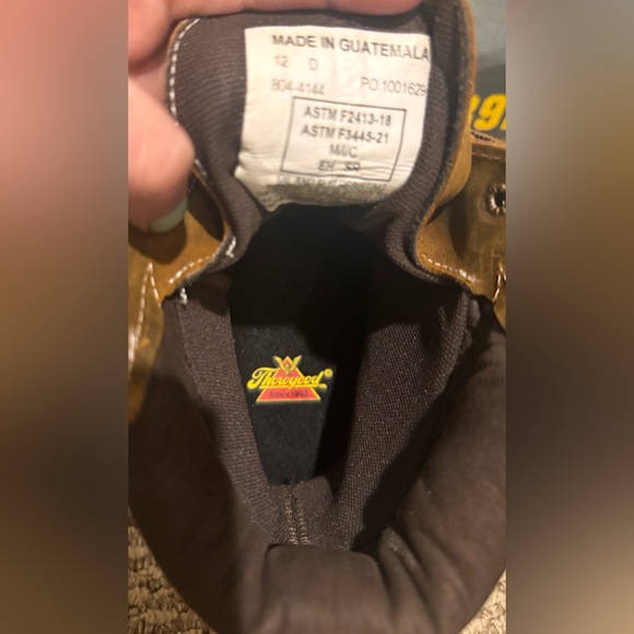 NEW Thorogood Waterproof Composite Toe Men’s Work Boots- Diff Sizes! L 13 / R 12 - Picture 5 of 16